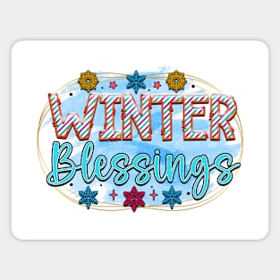 Winter Blessings Magnet